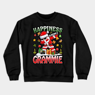 Happiness Is Being A Grammie Santa Christmas Crewneck Sweatshirt